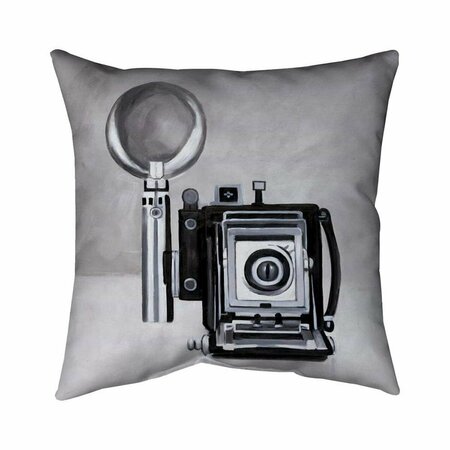 BEGIN HOME DECOR 26 x 26 in. Antique Camera-Double Sided Print Indoor Pillow 5541-2626-MI29